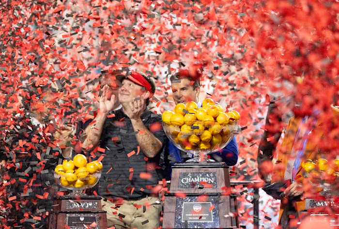 Kirby Smart basks in the confetti at the Orange Bowl